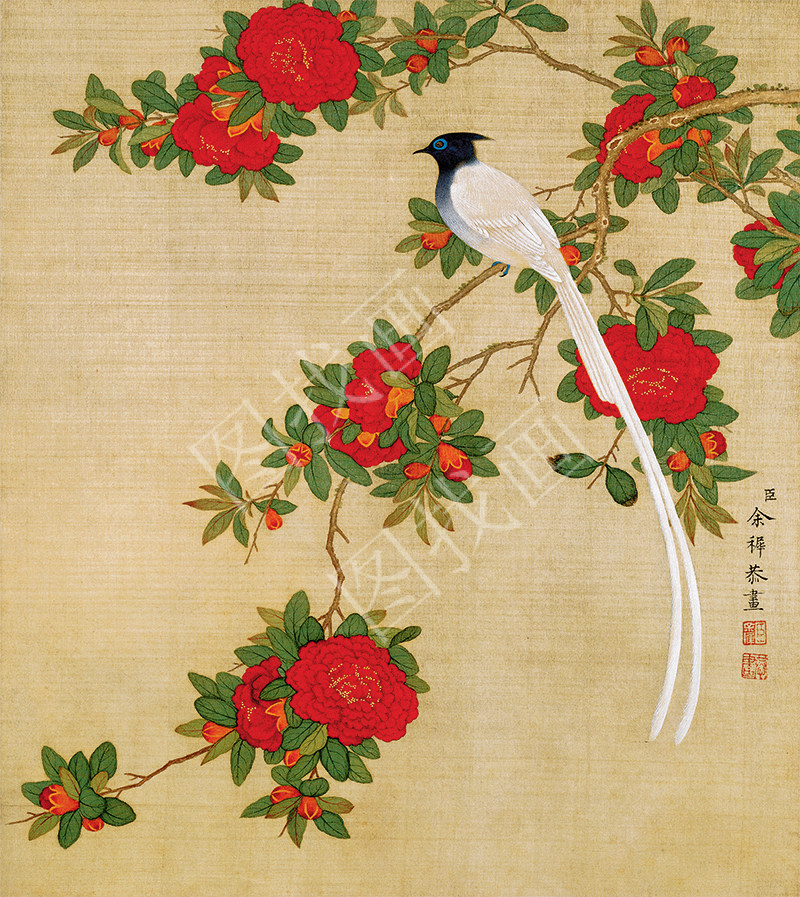 清 余稚 花鸟册(12-5) 33x37cm